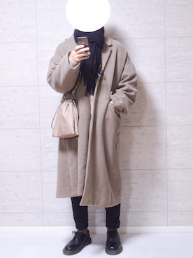 「Dr. Martens（ドクターマーチン）のDr.Martens / ドクターマーチン 1461 3EYE GIBSON SHOE 3ホール ギブソン シューズ ブーツ（ブーツ）」を使った、しま🦓さん（メンズ・170cm）の冬コーディネート