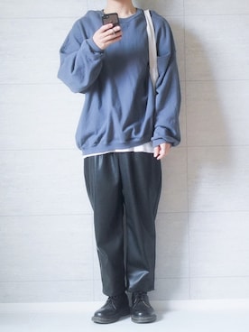 「Dr. Martens（ドクターマーチン）のDr.Martens / ドクターマーチン 1461 3EYE GIBSON SHOE 3ホール ギブソン シューズ ブーツ（ブーツ）」を使った、しま🦓さん（メンズ・170cm）の春コーディネート