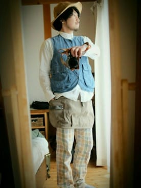 「SUNDAY WORKS（サンデーワークス）のアイテム」を使った、まつさん（メンズ・173cm）の春コーディネート