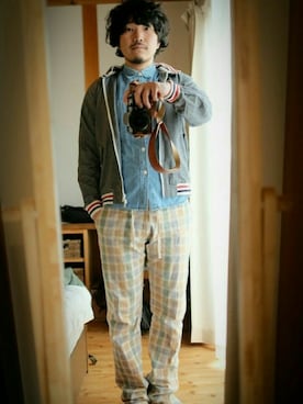 「SUNDAY WORKS（サンデーワークス）のアイテム」を使った、まつさん（メンズ・173cm）の春コーディネート