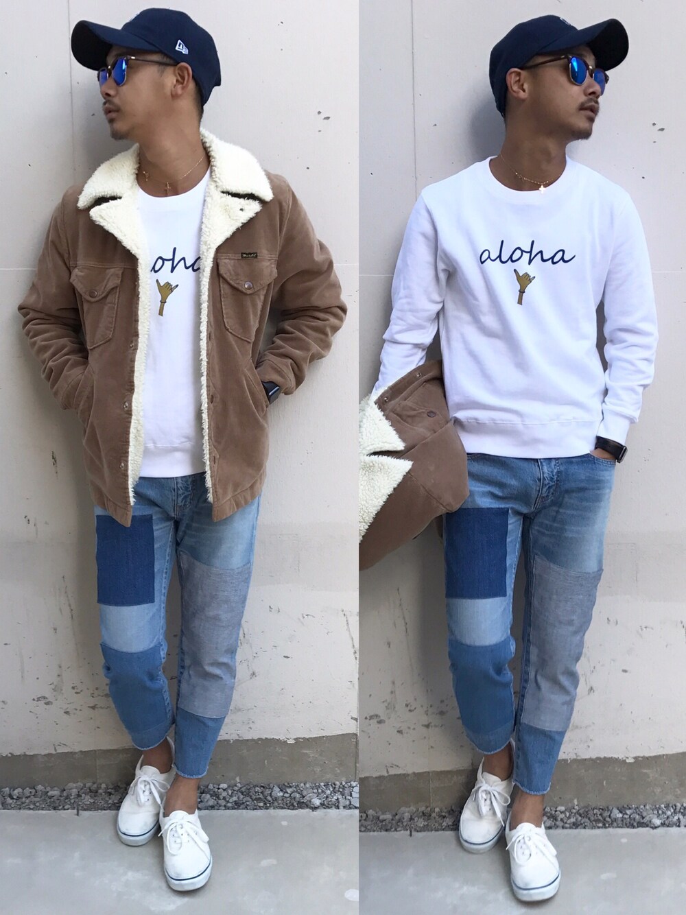 「ThreeArrows、BEAMS、Wrangler、VANS、Apple Watch、ray ban、Ron Herman」｜「BEAMSのアイテム（その他アウター、ブラウン系）」を使った、$$$_threearrowsさん（メンズ・165cm）の冬コーディネートの1枚目の写真