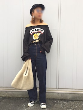 「アイテム（ピアス（両耳用））」を使った、えーゆーさん（レディース・165cm・30代）の秋コーディネート