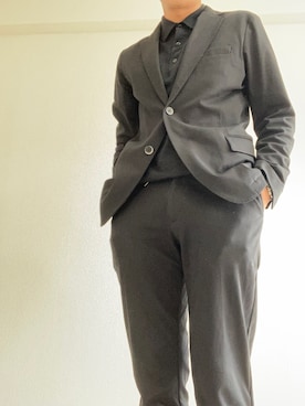 「SOLIDO（ソリード）のアイテム（ジャケット/アウター）」を使った、しょうたろうさん（メンズ・171cm）の秋コーディネート
