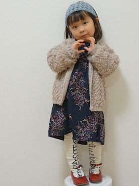 ゆん☺さん（キッズ・100cm）の冬コーディネート