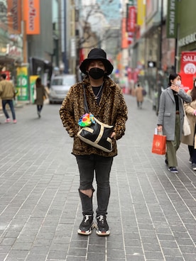 「アイテム（その他アウター、ゴールド系）」を使った、ihateyouさん（メンズ・167cm）の春コーディネート