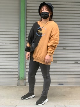 「Chrome Hearts」｜「アイテム（スウェット）」を使った、ihateyouさん（メンズ・167cm）の秋コーディネート