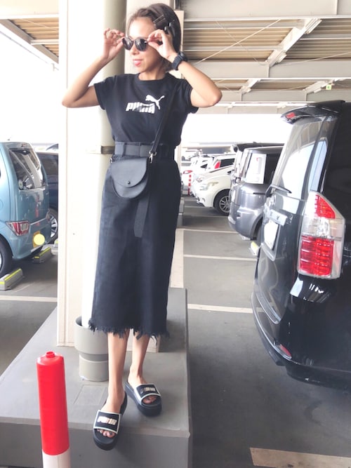 Hanna Azul By Moussyのデニムスカートを使ったコーディネート Wear