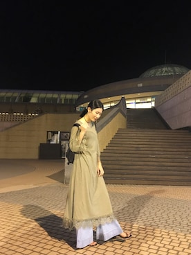 「a fadのアイテム」を使った、KUMI さん（レディース・163cm）の秋コーディネート