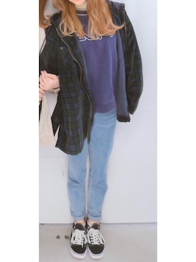 y🍮さん（レディース・158cm）の冬コーディネート