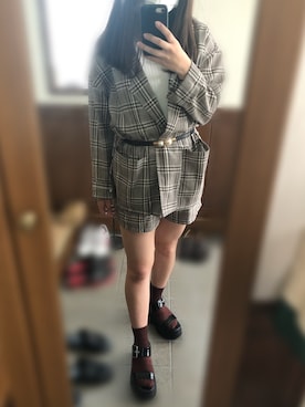 「Candy Beans（キャンディビーンズ）のアイテム」を使った、y🍮さん（レディース・158cm）の夏コーディネート