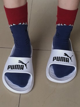 「PUMA（プーマ）のアイテム（ビーチサンダル）」を使った、semichoさん（レディース・155cm）の夏コーディネート