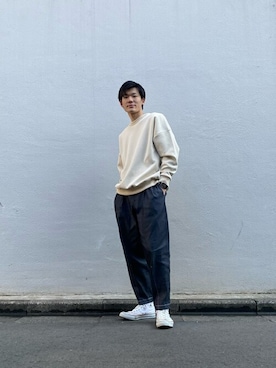 「#白」｜hareruya02さん（メンズ・182cm）の冬コーディネート