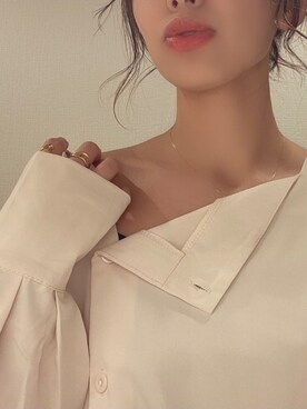 「fluffy.のアイテム（Shirts、ベージュ系）」を使った、 fluffy.directorさん（レディース・155cm）の冬コーディネート