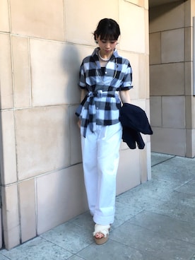 「NARACAMICIE（ナラカミーチェ）のアイテム」を使った、Rosettaさん（レディース・155cm）の春コーディネート