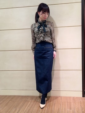 「NARACAMICIE（ナラカミーチェ）のアイテム」を使った、Rosettaさん（レディース・155cm）の冬コーディネート