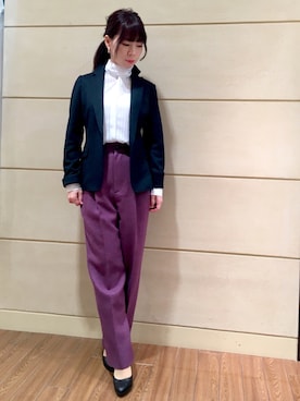 「NARACAMICIE（ナラカミーチェ）のアイテム」を使った、Rosettaさん（レディース・155cm）の冬コーディネート