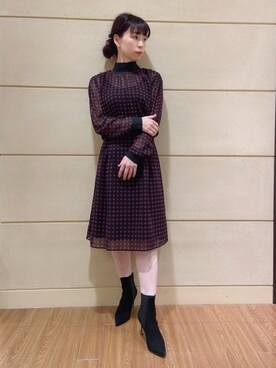 「とろみブラウス」｜Rosettaさん（レディース・155cm）の秋コーディネート