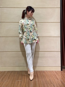 「NARACAMICIE（ナラカミーチェ）のアイテム」を使った、Rosettaさん（レディース・155cm）の春コーディネート