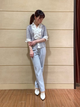 「NARACAMICIE（ナラカミーチェ）のアイテム」を使った、Rosettaさん（レディース・155cm）の春コーディネート