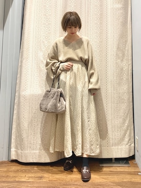 momoさん（レディース・155cm）の冬コーディネート