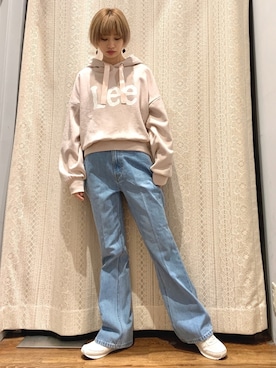 「Lattice（Lattice）のアイテム（ピアス（両耳用））」を使った、momoさん（レディース・155cm）の冬コーディネート