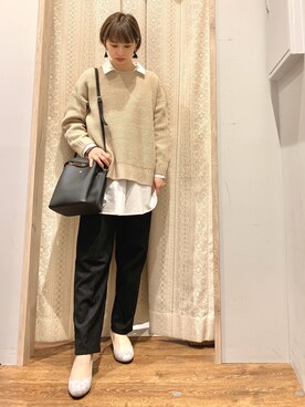 momoさん（レディース・155cm）の冬コーディネート