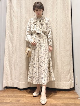 「アイテム（ワンピース、その他）」を使った、momoさん（レディース・155cm）の春コーディネート