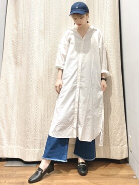 「オリエンタルトラフィック」｜「アイテム（帽子）」を使った、momoさん（レディース・155cm）の春コーディネート