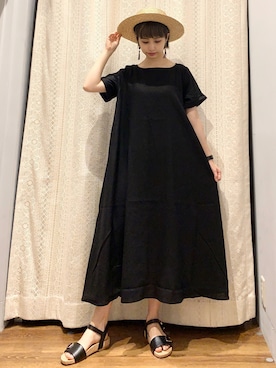 「オリエンタルトラフィック」｜「アイテム（帽子）」を使った、momoさん（レディース・155cm）の夏コーディネート