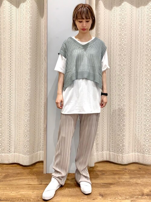 Earth Music Ecologymomoさんのベストを使ったコーディネート Zozotown