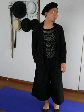 「アイテム（カーディガン/ボレロ）」を使った、今園心咲さん（メンズ・165cm・20代）の春コーディネート