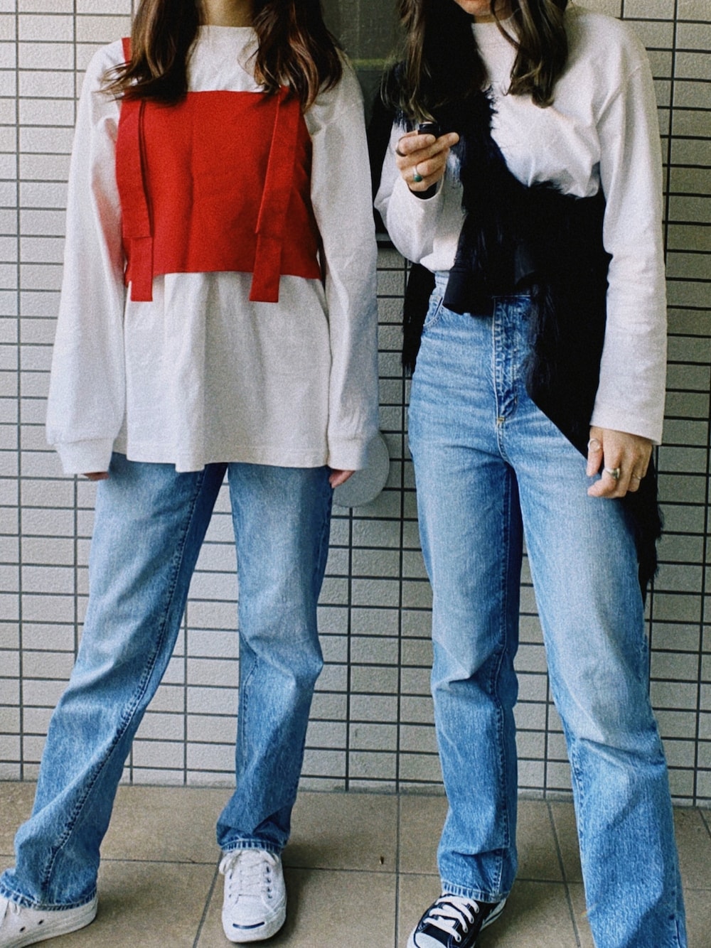 「今日のコーデ、カジュアル、シンプルコーデ」｜「UNIQLOのアイテム（トップス、ホワイト系）」を使った、TMK_MKさん（レディース・157cm）の春コーディネートの1枚目の写真