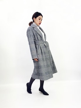 「アイテム（その他アウター、その他）」を使った、asamiさん（レディース・163cm）の秋コーディネート