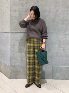 UEDA HONOさん（レディース・155cm）の秋コーディネート