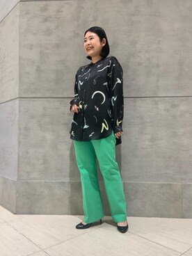 「PHILIPPE AUDIBERT（フィリップ オーディベール）の【別注】＜PHILIPPE AUDIBERT（フィリップオーディベール）＞WEAVY リング（リング、シルバー系）」を使った、UEDA HONOさん（レディース・154cm）の冬コーディネート