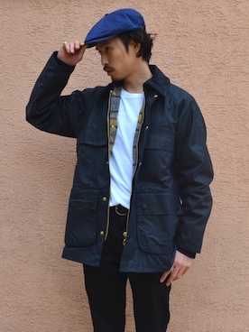 「BRIXTON（ブリクストン）のアイテム（ハンチング/ベレー帽）」を使った、bridge tokyo sho さん（メンズ・171cm）の冬コーディネート