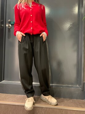 「RE LEAN（レリーン）のアイテム」を使った、ayakaさん（レディース・160cm）の冬コーディネート