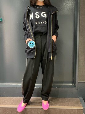 「MSGM（エムエスジーエム）のアイテム」を使った、ayakaさん（レディース・160cm）の冬コーディネート