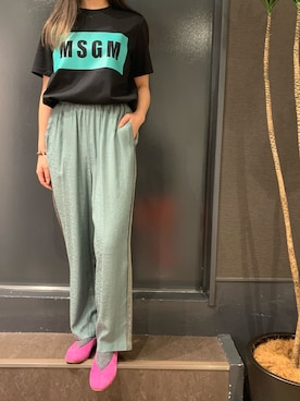 「MSGM（エムエスジーエム）のアイテム」を使った、ayakaさん（レディース・160cm）の冬コーディネート