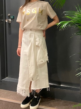 「MSGM（エムエスジーエム）のアイテム」を使った、ayakaさん（レディース・160cm）の冬コーディネート