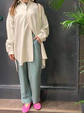 「REMME（レメ）のREMME(レメ)　 Vカットフラットパンプス（パンプス）」を使った、ayakaさん（レディース・160cm）の春コーディネート