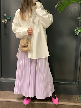 「REMME（レメ）のREMME(レメ)　 Vカットフラットパンプス（パンプス）」を使った、ayakaさん（レディース・160cm）の春コーディネート