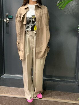 「REMME（レメ）のREMME(レメ)　 Vカットフラットパンプス（パンプス）」を使った、ayakaさん（レディース・160cm）の春コーディネート