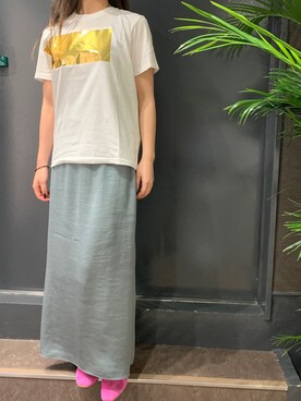 「REMME（レメ）のREMME(レメ)　 Vカットフラットパンプス（パンプス）」を使った、ayakaさん（レディース・160cm）の春コーディネート