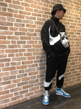「NIKE（ナイキ）のアイテム（ブルゾン）」を使った、takuya satoさん（メンズ・181cm）の冬コーディネート