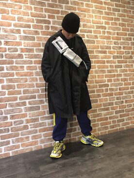 「FLAGSTUFF（フラグスタフ）のアイテム（ジャケット/アウター）」を使った、takuya satoさん（メンズ・181cm）の冬コーディネート