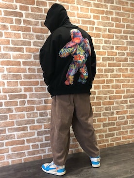 「L.H.P（エルエイチピー）のアイテム（パンツ）」を使った、takuya satoさん（メンズ・181cm）の冬コーディネート
