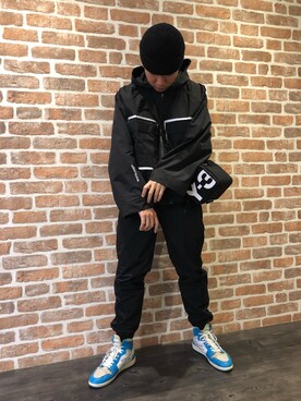 「WHITELAND（ホワイトランド）のアイテム（ブルゾン）」を使った、takuya satoさん（メンズ・181cm）の冬コーディネート