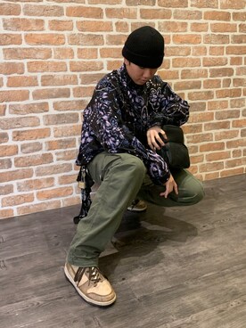 「FLAGSTUFF（フラグスタフ）のアイテム（ジャケット/アウター）」を使った、takuya satoさん（メンズ・181cm）の春コーディネート