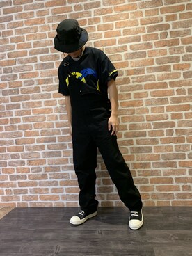 「Yohji Yamamoto（ヨウジヤマモト）のアイテム（帽子）」を使った、takuya satoさん（メンズ・182cm）の春コーディネート